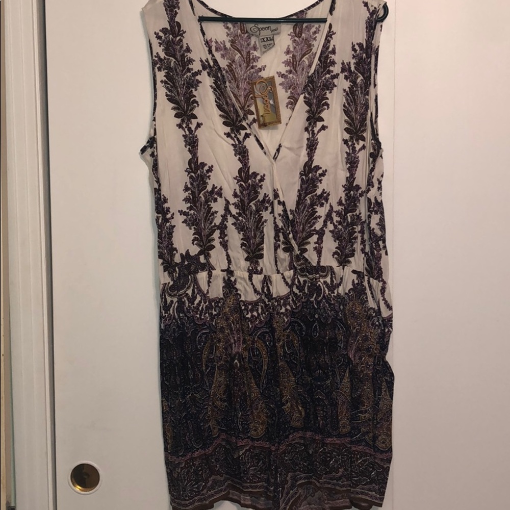 Plus size, sleeveless romper